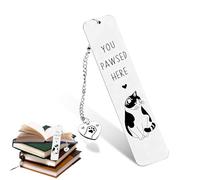 Cat Bookmark, Cat Book Marks Metal Bookmark Cute Bookmarks Reading Accessories for Readers Students Teachers School Book Lovers