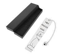 Cat Bookmark, Cute Cat Bookmark with Heart Pendant and Box Funny Bookmarks for Reading Women Book Reading Accessories for Cat Lovers Bookworms Readers Cat Gifts for Book Club