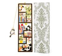 Cat Bookmark for Reading, Personalized Metal Bookmarks with Gift Box, Cat Themed Gift Book Mark, Cat Book Marker for Reading, Cute Bookmarks for Women, Gifts for Cat Lovers, Book Lovers, Mom, Teachers