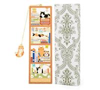 Cat Bookmark for Women, Cute Metal Bookmarks with Vintage Gift Box, Ginder Tabby Bookmark, Cat Themed Gift Book Mark, Cat Book Marker for Reading, Gifts for Cat Lovers, Book Lovers, Mom, Birthday