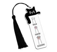 Cat Bookmark - Gifts for Women Girls Cat Lovers, Book Lovers Gifts Book Marks for Reading Women Friends, Funny Metal Bookmark with Tassel Cute Bookmarks Bookish Items Book-Club Back to School Supplies