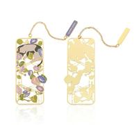Cat Bookmark - Metal Cat Bookmark, Cat Bookmarks for Cat Lovers, Book Marker, for Teachers, Students, Book Lovers Gifts, Women, Reader, Pretty Page Marker fors Reading,with Charm (Grey)