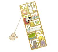Cat Bookmark Metal, Cute Pet Cat Bookmarks for Book Lovers, Kawaii Reading Accessories with Pendant, Bookish Gifts for Women Readers Teachers Students, 150mm x 50mm