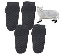 Cat Boots Protector - Non Slip Breathable Covers, Adjustable Mesh Paw Guard | Anti Scratch Claw Shield Shoe For Kitten Grooming Bathing Walking Trimming Recovery Indoor Outdoor Travel Care Protection