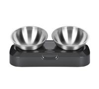 Cat Bowl,1pc Stainless Steel Cat Bowl Feeder Pet Bowl Cat Feeder Pet Supply Puppy Feeder Water Bowl Cat Feeding Bowl Cat Double Bowl Slant Pet Feeder Dog Bowl Food Cat Supplies(29.1X29.1CM)