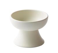Cat Bowl Elevated Food Bowls Pet for Flat Faced Cats Small Dogs(White)