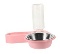 Cat Bowl,Feeder Double Dog Cat Bowls Flat Faced Cat Bowl Dog Bowl Pet Food Container Pet Drinking Fountain Pet Food Dispenser Auto Food Feeding Container Dog Bowls Stainless Steel(As Shown 2)