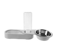 Cat Bowl,Feeder Double Dog Cat Bowls Flat Faced Cat Bowl Dog Bowl Pet Food Container Pet Drinking Fountain Pet Food Dispenser Auto Food Feeding Container Dog Bowls Stainless Steel(As Shown 3)