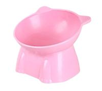 Cat Bowl, Food Dish, Elevated Design Sturdy PP Tilted Angle Non-Slip Prevent Neck Whisker Fatigue Style Anti-Knock Over, Food Bowls for Pets 5.12 x 3.94 inches
