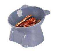 Cat Bowl - Non-slip Raised Cat Bowls, Anti Vomit Cats Feeding System, Raised Tilted Cats Food Dish, Pet Food Bowls, Tall Pets Feeding Bowl For Neck Whisker Fatigue And Backflow Prevention