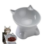 Cat Bowl Tilted - Whisker-Friendly 15-Degree Cat Food And Water Bowls, 5.31inch Anti-Vomit Cats Feeding Bowls | Pet Water Or Food Feeding Station For Indoor Cats, And Small Dogs, Dishwasher Safe