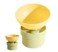 Cat Bowls - 15° Tilted Elevated Non-Slip Feeder | Raised Kitten Dishes,for Cats Kittens Puppy Pets Home Living Room Indoor Outdoor Floor Corner