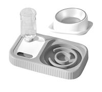 Cat Bowls 2-in-1 Automatic Drinking Pet Slow Feeder
