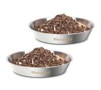 Cat Bowls,6.7" Extra Wide Stainless Steel Cat Food Bowls Whisker Friendly Water Dishes Plates for Cats and Small Dogs Good for Wet and Dry Food(2pack)