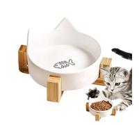 Cat Bowls Ceramic Cute Anti-Overflow Anti-Slip Safe Harmless Bowls