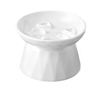 Cat Bowls Elevated, Ceramic Raised Cat Slow Feeder Bowls, Spill Proof Pet Feeding Dish, Anti Vomit Elevated Feeding Bowl, Non Slip Kitty Food, Dry Wet Food Plate, Healthy Eating Diet Feede