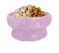 Cat Bowls | Heavy Duty Food and Water Feeder | Cheese Shaped Ceramic Raised Non Slip for Hydration Home Cat Dog Kitchen Accessories Pets