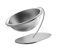 Cat Bowls - Kitten Food Bowl, Cat Bowls With Stand, Elevated Metal Stand, Anti Vomit Neck Guard, Kitten Puppy Food Water Container Usage Accessory Supply, Non Slip 19.5cm 1 Piece Set