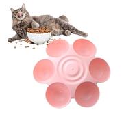 Cat Bowls, Pet Bowl, Multiple Feeding Bowl for Cats with 6 Bowls for - Multi-Cat Feeder, Non-Slip Feeding Bowl for Pets