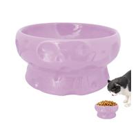 Cat Bowls | Portable Feeder for Food and Water, Non-Slip Ceramic Raised Cheese Shaped Accessory for Kitchen, Dry or Wet Food, Puppies and Pets