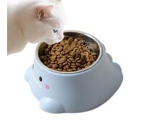 Cat Bowls, Slanted Dog Bowl, Leak-proof & Tilt-Proof Pet Bowl for Feeding and Drinking for Multi-Cat Households, Senior Cats, Puppies, Kittens and On the Go