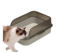 Cat Box, Kitten Box | Hygienic Open Odor Control Cat Pan | High Sided Leak Proof Easy Clean Kitty Toilet Box for Kittens, Indoor Pet