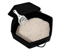 Cat Box - Leak-Proof, Water- Portable Transport Box, Foldable Cat Litter Tray for On the Go Compact Pet Box Indoor and Outdoor Use in Hotel, Home, Durable Container with