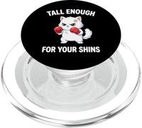 Cat Boxing Tall Enough For Your Shins Funny Sarcastic Mom PopSockets PopGrip for MagSafe