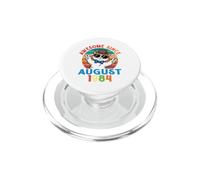 Cat Boy Awesome Since August 1984 My Birthday 42 Years Old PopSockets PopGrip for MagSafe