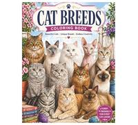 Cat Breeds Coloring Book