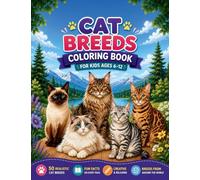 Cat Breeds Coloring Book for Kids Ages 6-12
