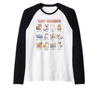 Cat Breeds Names Chart Kids Easy Cute Cats Learning Guide Raglan Baseball Tee