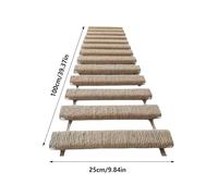 Cat Bridge Wall Mount, Indoor Feline Climbing, 40 Inch Size for Wall Activity and Vertical Play, Wooden Material Build with Mounting Hardware, Enrichment Fixture for House Cats Trainers