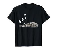 Cat British Shorthair Hearts Love Value Graphic T-Shirt, Men, Black, XL