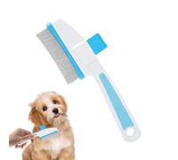 Cat Brush Against Hair Loss, Dog Care Tool with Release Button, Comb for Flea Removal for Pets - For Massage and Bathing, Long-Haired and Short-Haired Cats Dogs for