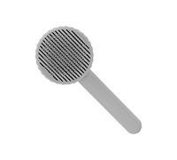 Cat Brush, Cat Brushes For Indoor Cats Dog Brush For Shedding Long Short Haired Dogs Dog Brush Self Cleaning Slicker Brush For Curly Straight Hair, Removes Loose Fur (Grey)