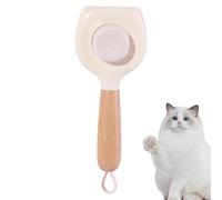 Cat Brush for Coat Changing, Dog Hair Brush, Self-Cleaning Pet Grooming Brush with Release Button, Comb for Dandruff and Detangling Undercoat, Removes Loose Hair