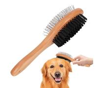 Cat Brush for Grooming, Double-Sided Comfort Handle, Double-Sided Dog Brush for Pet Accessories, for Long and Short Hair, Shower, Indoor and Outdoor, Massage, Puppies, Kittens, Bathing, Reini
