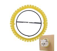 Cat brush for self-care, DIY with wide firm recess and soft teeth, scratching and grooming brush for cats - for use on the beds, wooden cabinets, furniture, cardboard boxes and climbers