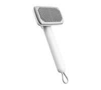 Cat Brush for Shedding Self Cleaning Slicker Brush Dog Cat Hair Brush (White)