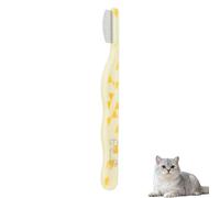 Cat Brush for Tear Stain Removal & Flea Comb - Stainless Steel Gentle Grooming Tool with Rounded Tips, Pain-Free Detangling for Long/Short Hair Cats