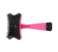 Cat Brush, Kitten Brush Self Cleaning Slicker Brush Dog Brush Pet Grooming Tool with Button for Long or Short Pet Hair Cleaner, Removes Tangles and Loose Fur (Rose Red)