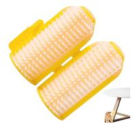 Cat Brush Mounted in the Corner - Scratching Brush for Cats for the Wall, Scratching Brush with Cat Grass, Cat Wall Brush - Chat Corner Groomer, Chat Corner Brush with Brush D