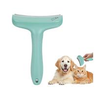 Cat Brush Pet Hair Remover, Professional Dog Brush and Deshedding Tool with Tight V-Shaped Teeth, Curved Undercoat Rake to Remove Loose Hair and Tangles, Suitable for Long Haired Pets(Green)