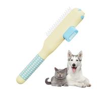 Cat Brush | Self-Cleaning with Metal Spikes and Non-Slip Handle | Pet Grooming Brush, for Removing Dead Hair on Dogs Puppies and Pets at Home