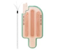 Cat Brush With Catnip, Soft Kitten Groomer, Pet Corner Massage Comb 16.4x8.4cm/6.46x3.31 Inches Safe And Gentle Skin For Busy Cats Who Love To Scratch And Massage Themselves