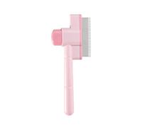 Cat Brush with Release Button, Cat Grooming Comb for Short or Long Haired Cats, Self-Cleaning Dog Flea Comb, Dog Slicker Brush for Shedding Removing Loose Fur and Massage