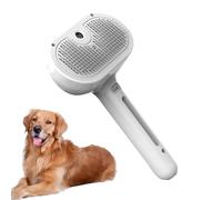 Cat Brush with Spray Function - Comb for Grooming and Pet Massage | Removes Dead Hair, USB Rechargeable Tank, Ideal for Dogs and Cats, Soft Silicone