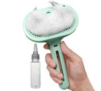 Cat Brush with Steam, Self Cleaning Ergonomic, 8.3 Inch Large Capacity Water Tank & Deseeding Hair Removal Steamer, Gentle Massage Tool for Home, Shower, Dog, Cats, Pets, Travel,