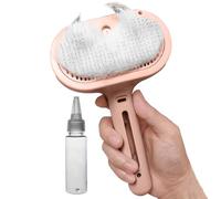 Cat Brush with Steam - Self Cleaning Ergonomic Cat Steam Brush for Shedding - Misting Comb Large Capacity Tank Deshedding Tool Hair Removal Steamer Gentle Massage for Home Shower Dog Travel